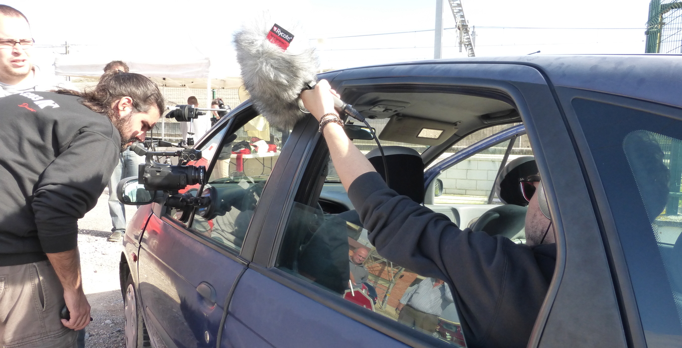 picture of the direct audio recording with Rode microphone